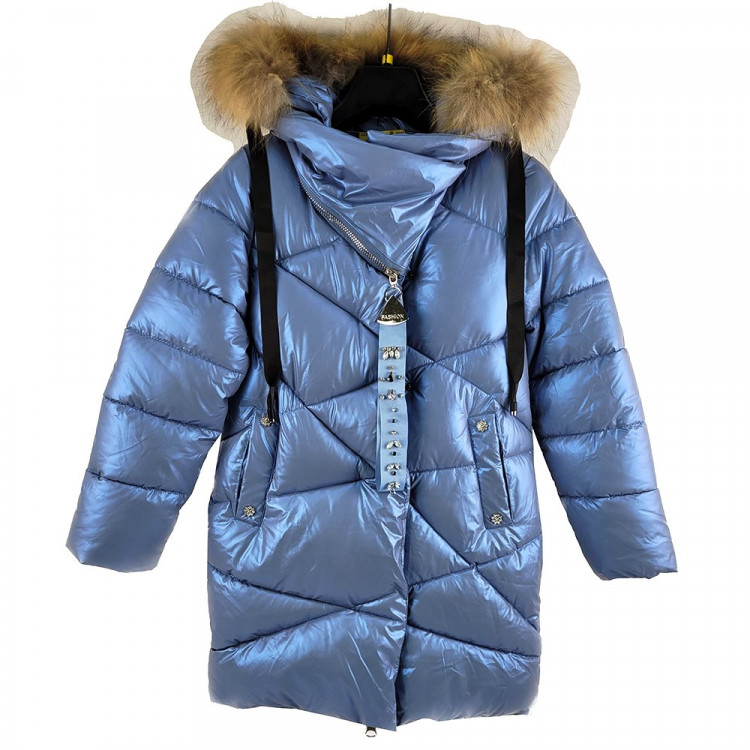 Куртка зимняя для девочки (MULTIBREND) арт.dux-8815-2 цвет голубой