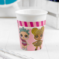 Стаканы бумажные "Куклы ЛОЛ" 8шт/наб арт.4367043
