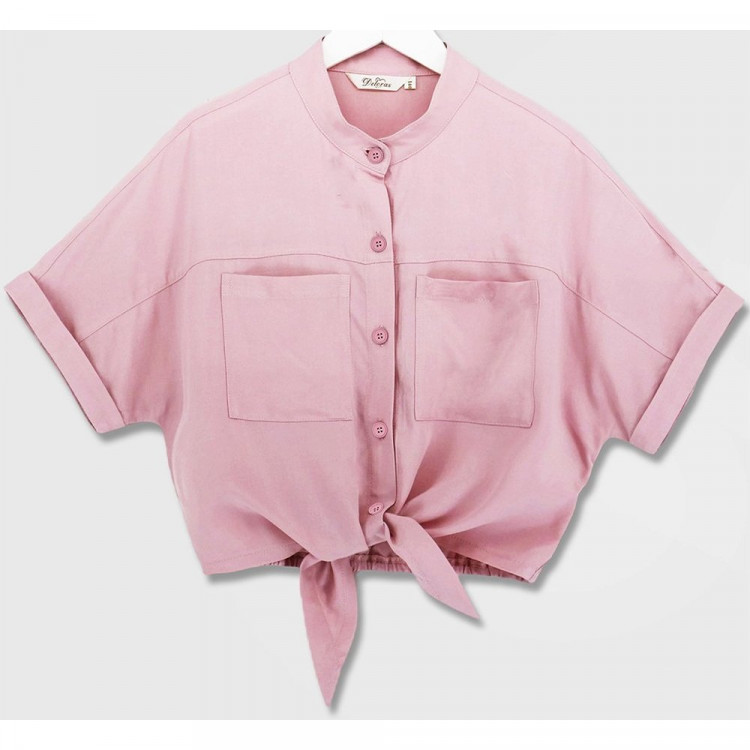 Рубашка для девочки арт.Deloras 21822 размер 34/134-44/164 цвет грязно-розовый