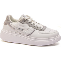 Кроссовки для девочек (STROBBS) цвет белый верх- искусственная кожа+натуральная замша подкладка-текстиль размерный ряд 36-40 артикул F7316-6