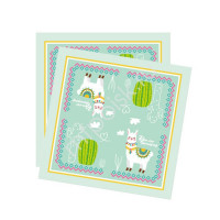 Салфетки "Лама" 12шт/наб. 33*33см арт.6060503