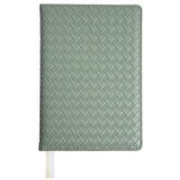 Ежедневник А5 недат. к/з deVENTE "Clair" оливковый, крем.бумага, 136л, 2 ляссе арт.2234557