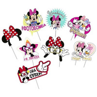 Набор фотобутафории "Дисней Минни" 9шт/наб. арт.6066673