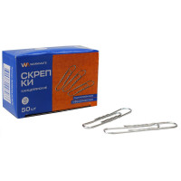 Скрепки оцинкованные  50мм овальные, гофрированные 50шт/уп. WorkMate арт.067000703