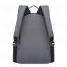 Рюкзак для мальчика (Grizzly) арт.RQ-921-4 серый-бирюза 32х45х13 см