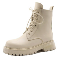 Ботинки для девочки (DSL) бежевый верх-искусственная кожа подкладка-байка размерный ряд 36-40 арт.kry-A087-1-5