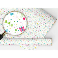 Бумага упаковочная 97,4*64,7см "С Днём рождения.Без паники" арт.15.25.02525