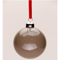 Шар пластик 06см глянец цв.коричневый 122 арт.РШ5722