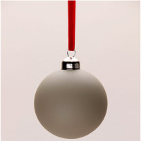 Шар пластик 08см матовый цв.коричней 125 арт.РШ2125