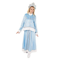 Костюм взрослый Снегурочка Настенька (жакет,сарафан,кокошник) р.44 арт.3001 к-18-44
