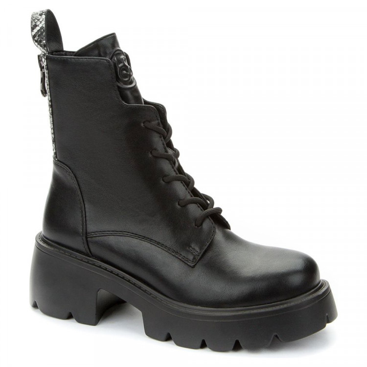 Ботинки для девочки (BETSY) черный верх-искусственная кожа подкладка-байка артикул 938035/05-01