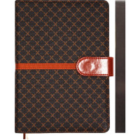 Ежедневник А5 2026 к/з deVENTE "Chelsea" коричневый, кор. срез, маг. заст.168л, 2ляссе арт.2232688