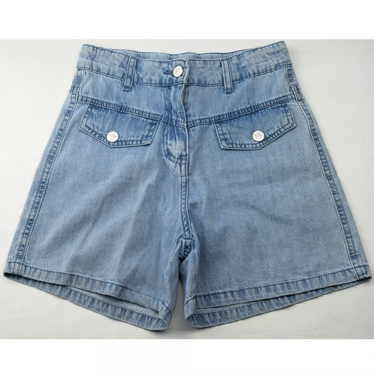 Шорты для девочки арт Deloras 22209 размер 34/134-44/164 цвет синий джинс