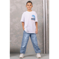 Джинсы для мальчика арт.DMB 7577/7578 размер 34/134-44/164 цвет голубой