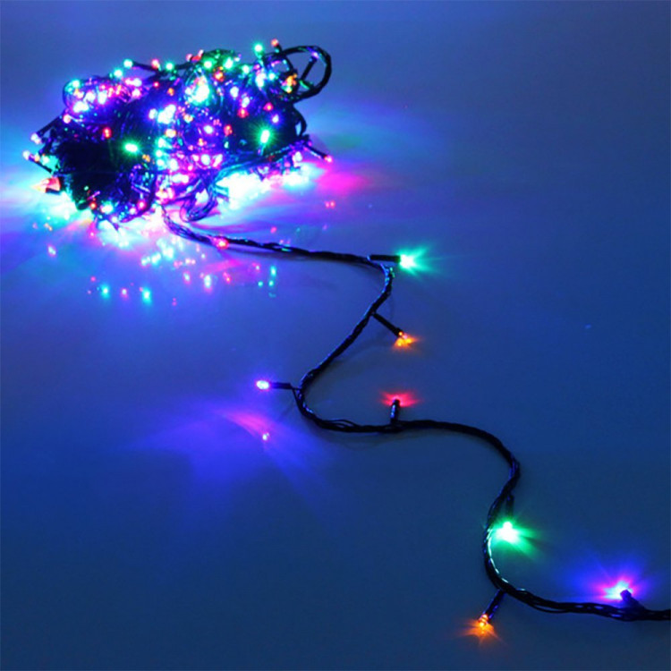 Гирлянда эл.д/дома нить 24м 280LED цв.мульти (зел.провод) арт.725-994