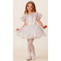 Костюм для девочки Снежиночка (платье) р.26/104-34/134 ткань арт.1940