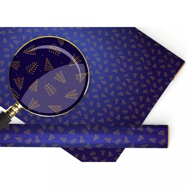 Бумага упаковочная 974*674см "Золотые ёлочки" арт.152502509