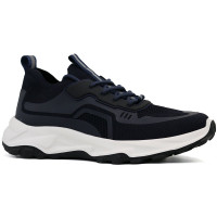 Кроссовки для мальчика (Kapika) цвет синий верх-текстиль подкладка-текстиль/натуральная кожа размерный ряд 37-41 артикул 74820-1