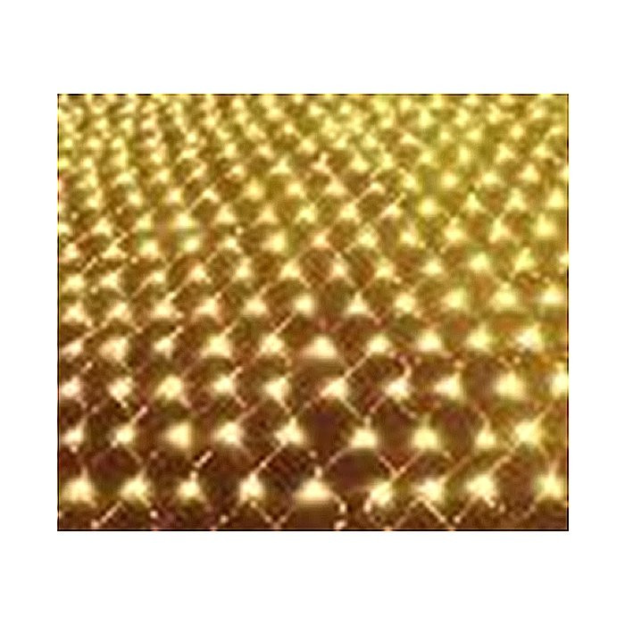 Гирлянда электрическая для дома сетка 1,5*1,5м 120LED цвет теплый белый (светлый провод) 8режимов арт.183-975