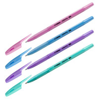 Ручка шар. н/проз.корп. (Стамм) "Орбита 100" синий, 0,7мм пастельный корпус арт.РШ-30153 (Ст.96)