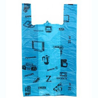 Пакет ПНД майка 40+20*63см 20мкм цветной техника