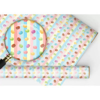 Бумага упаковочная 97,4*64,7см "Разноцветные макорони" арт.15.25.02532