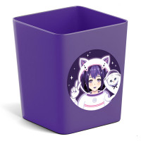 Подставка для ручек и карандашей (ErichKrause) Base Space Animel фиолетовый арт.61606 (Ст.1)
