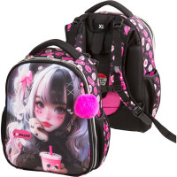 Ранец для девочек школьный (deVENTE) Choice. I Love Anime + брелок 38x28x16см арт.7033535