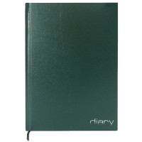 Ежедневник А5 недатированный бумвинил Attomex темно-зеленый 136л арт.2034889