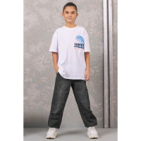 Джинсы для мальчика арт.DMB 7577/7578 размер 34/134-44/164 цвет темно-серый