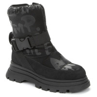 Дутики для девочек зимние (BETSY) черные верх- иск.нубук  подкладка -искусственная шерсть артикул 938456/04-01