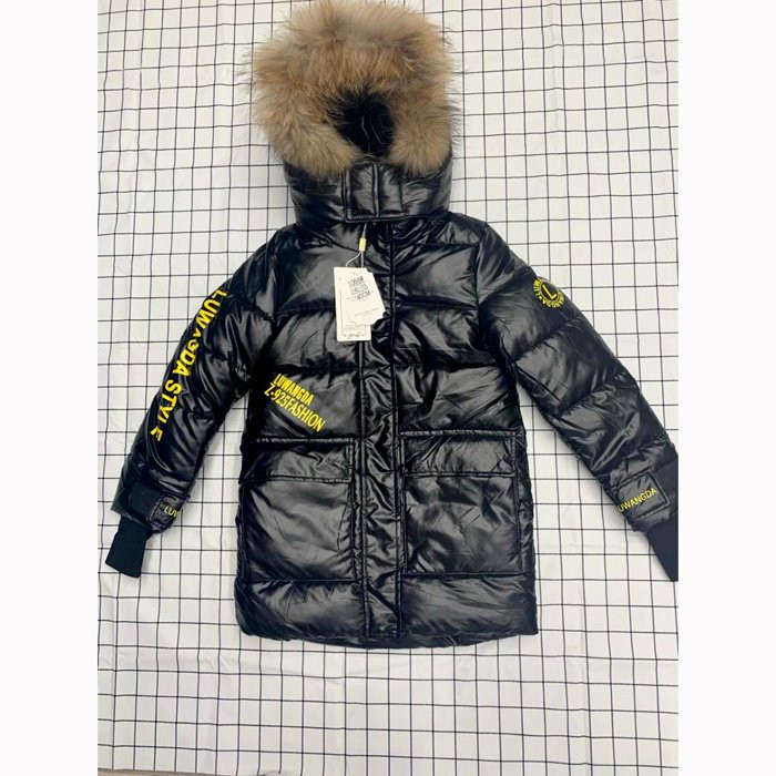 яяяКуртка зимняя для девочки (MULTIBREND) арт.dyl-1068-2 цвет черный
