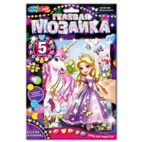 Игра Мозаика гелевая Принцесса (MultiArt) 17x23см арт.GEL-123485