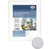 Холст на картоне 40*50см (ГАММА) Студия 100% хлопок 280г/м² мелкое зерно арт.280818_09