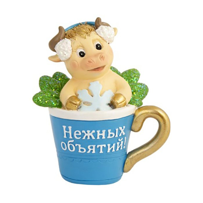 Статуэтка СГ "Бычок в бокале" 8,5см арт.81599