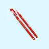 Ручка гелевая непрозрачный корпус OFFICE красный, игольчатый стержень, 0,5мм, граненый наконечник арт.GP-1016/кр (Ст.864)