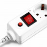 Сетевой фильтр BURO 500SH-1.8-UPS-W, 1.8м, белый ( 5 розеток)
