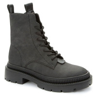 Ботинки для девочки (BETSY) темно-серый верх-искусственная кожа подкладка-байка артикул 938070/02-02