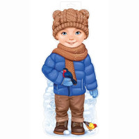 Украшение-панно "Мальчик с птичками" 51*20см арт.92,334,00