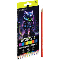 Карандаши цветные (deVENTE) Robotic 12 цветов 2М 2,8 мм шестигранные арт.5022539