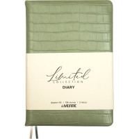 Ежедневник А5 недат. к/з deVENTE "Barbara" мятный, крем.бумага, 136л, 2 ляссе арт.2234672