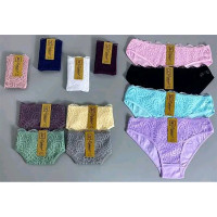Трусы женские размер 44(XL) арт.2107 95% хлопок 5% спандекс цвет ассорти