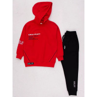 Комплект для мальчика арт.DMB 4969 размер 34/134-44/164 (худи+брюки) цвет красный