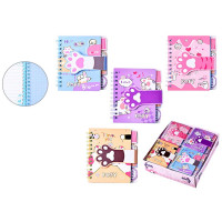 Блокнот А7 твердая обложка 65листов (Mazari) Лапки арт.M-3217