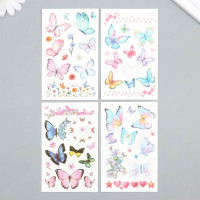 Татуировка на тело "Бабочки" 7,5*12см арт.9691013