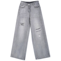 Брюки для девочки артикул Deloras 22549 размер 34/134-44/164 цвет джинсовый