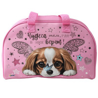 Сумка детская (ОНИКС) С-15-22 Чудесная собачка для внешкольных занятий фольга 350х230х145мм.