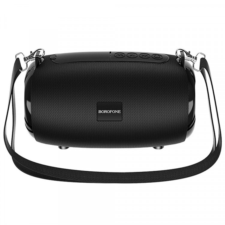 Колонка портативная Borofone BR4 Horizon пластик, Bluetooth, microSD, AUX, цвет: черный