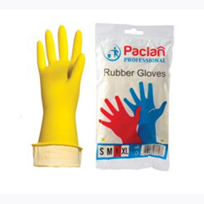 Перчатки хозяйственные латексные Paclan Professional размер L (большой)