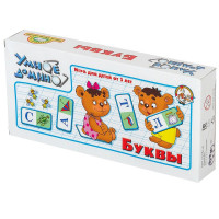 Игра настольная Домино пластмассовое Умное Буквы (ДК) арт 00650